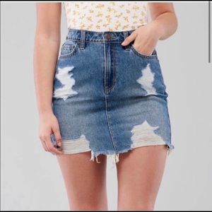 Ultra High-Rise Denim Skirt